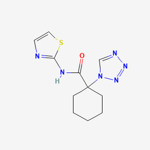 1-(1H-tetrazol-1-yl)-N-(1,3-thiazol-2-yl)cyclohexanecarboxamide