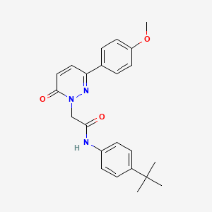 molecular formula C23H25N3O3 B4518235 N-(4-tert-butylphenyl)-2-[3-(4-methoxyphenyl)-6-oxo-1(6H)-pyridazinyl]acetamide 