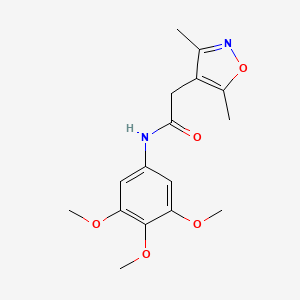 2-(3,5-dimethyl-4-isoxazolyl)-N-(3,4,5-trimethoxyphenyl)acetamide