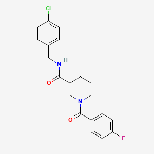 N-(4-chlorobenzyl)-1-(4-fluorobenzoyl)-3-piperidinecarboxamide