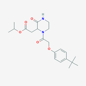 isopropyl {1-[(4-tert-butylphenoxy)acetyl]-3-oxo-2-piperazinyl}acetate