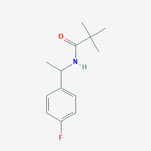 N-[1-(4-fluorophenyl)ethyl]-2,2-dimethylpropanamide