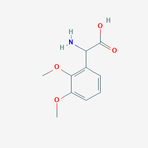 molecular formula C10H13NO4 B045183 2-氨基-2-(2,3-二甲氧基苯基)乙酸 CAS No. 116435-35-9
