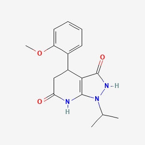 1-isopropyl-4-(2-methoxyphenyl)-4,7-dihydro-1H-pyrazolo[3,4-b]pyridine-3,6(2H,5H)-dione