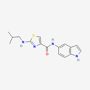 N-1H-indol-5-yl-2-(isobutylamino)-1,3-thiazole-4-carboxamide