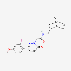 N-(bicyclo[2.2.1]hept-5-en-2-ylmethyl)-2-[3-(2-fluoro-4-methoxyphenyl)-6-oxopyridazin-1(6H)-yl]acetamide