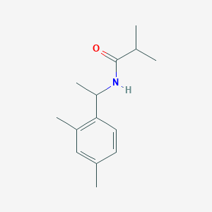 molecular formula C14H21NO B4518375 N-[1-(2,4-二甲苯基)乙基]-2-甲基丙酰胺 