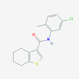 molecular formula C16H16ClNOS B451839 N-(5-chloro-2-methylphenyl)-4,5,6,7-tetrahydro-1-benzothiophene-3-carboxamide 