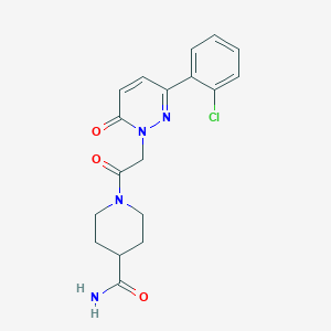 1-{[3-(2-chlorophenyl)-6-oxopyridazin-1(6H)-yl]acetyl}piperidine-4-carboxamide