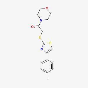 4-({[4-(4-methylphenyl)-1,3-thiazol-2-yl]thio}acetyl)morpholine