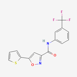 5-(2-thienyl)-N-[3-(trifluoromethyl)phenyl]-3-isoxazolecarboxamide