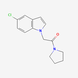 5-chloro-1-[2-oxo-2-(1-pyrrolidinyl)ethyl]-1H-indole