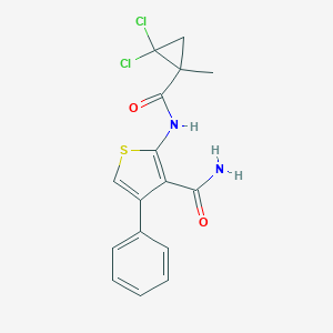 2-{[(2,2-Dichloro-1-methylcyclopropyl)carbonyl]amino}-4-phenyl-3-thiophenecarboxamide