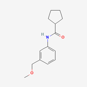 molecular formula C14H19NO2 B4518460 N-[3-(methoxymethyl)phenyl]cyclopentanecarboxamide 