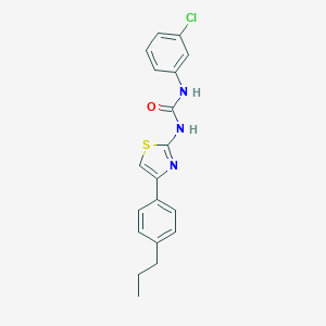 1-(3-Chlorophenyl)-3-[4-(4-propylphenyl)-1,3-thiazol-2-yl]urea