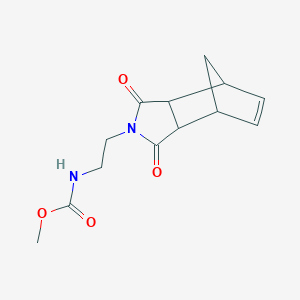 molecular formula C13H16N2O4 B4518474 methyl N-[2-(3,5-dioxo-4-azatricyclo[5.2.1.02,6]dec-8-en-4-yl)ethyl]carbamate 