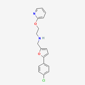 {[5-(4-chlorophenyl)furan-2-yl]methyl}[2-(pyridin-2-yloxy)ethyl]amine