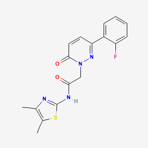 N-[(2Z)-4,5-dimethyl-1,3-thiazol-2(3H)-ylidene]-2-[3-(2-fluorophenyl)-6-oxopyridazin-1(6H)-yl]acetamide