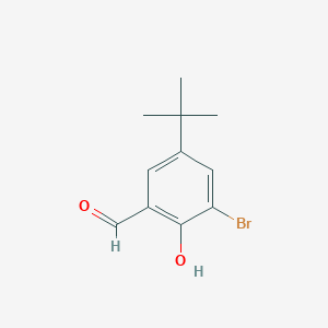 molecular formula C11H13BrO2 B045185 3-溴-5-叔丁基-2-羟基苯甲醛 CAS No. 119646-68-3