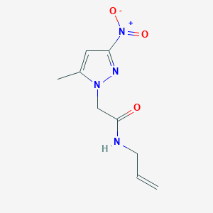 N-allyl-2-{3-nitro-5-methyl-1H-pyrazol-1-yl}acetamide