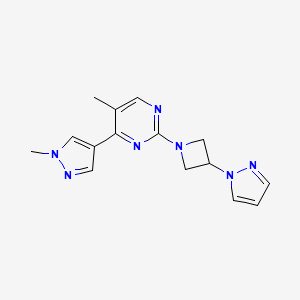 5-Methyl-4-(1-methylpyrazol-4-yl)-2-(3-pyrazol-1-ylazetidin-1-yl)pyrimidine