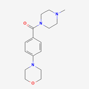 molecular formula C16H23N3O2 B4518557 4-{4-[(4-甲基-1-哌嗪基)羰基]苯基}吗啉 