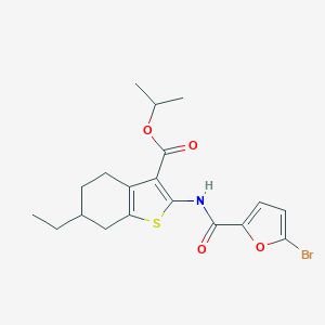Isopropyl 2-[(5-bromo-2-furoyl)amino]-6-ethyl-4,5,6,7-tetrahydro-1-benzothiophene-3-carboxylate