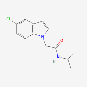 molecular formula C13H15ClN2O B4518589 2-(5-chloro-1H-indol-1-yl)-N-(propan-2-yl)acetamide 