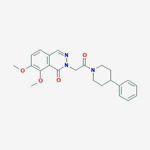 7,8-dimethoxy-2-[2-oxo-2-(4-phenylpiperidino)ethyl]-1(2H)-phthalazinone