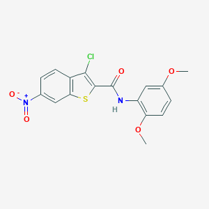 3-chloro-N-(2,5-dimethoxyphenyl)-6-nitro-1-benzothiophene-2-carboxamide