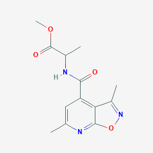 methyl N-[(3,6-dimethylisoxazolo[5,4-b]pyridin-4-yl)carbonyl]alaninate