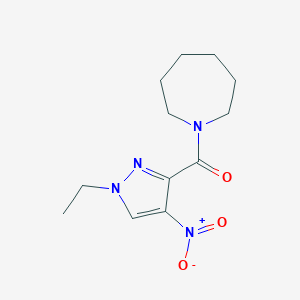 1-({1-ethyl-4-nitro-1H-pyrazol-3-yl}carbonyl)azepane