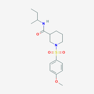 N-(sec-butyl)-1-[(4-methoxyphenyl)sulfonyl]-3-piperidinecarboxamide