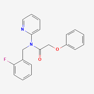 molecular formula C20H17FN2O2 B4518715 N-[(2-FLUOROPHENYL)METHYL]-2-PHENOXY-N-(PYRIDIN-2-YL)ACETAMIDE 