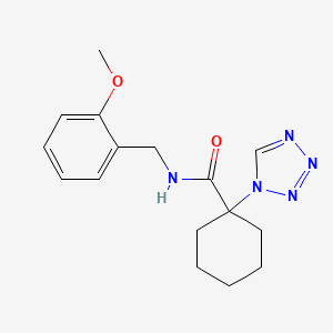 N-(2-methoxybenzyl)-1-(1H-tetrazol-1-yl)cyclohexanecarboxamide