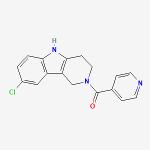 (8-chloro-1,3,4,5-tetrahydro-2H-pyrido[4,3-b]indol-2-yl)(pyridin-4-yl)methanone