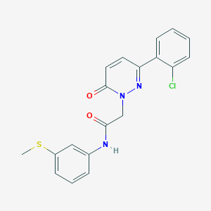 2-[3-(2-chlorophenyl)-6-oxopyridazin-1(6H)-yl]-N-[3-(methylsulfanyl)phenyl]acetamide