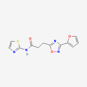 3-[3-(2-furyl)-1,2,4-oxadiazol-5-yl]-N-1,3-thiazol-2-ylpropanamide