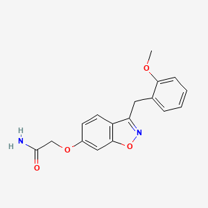 2-{[3-(2-Methoxybenzyl)-1,2-benzoxazol-6-yl]oxy}acetamide