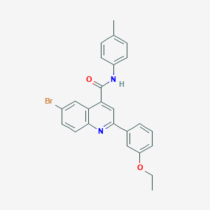 6-bromo-2-(3-ethoxyphenyl)-N-(4-methylphenyl)quinoline-4-carboxamide