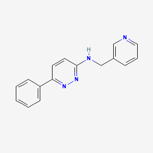 molecular formula C16H14N4 B4518822 6-phenyl-N-(pyridin-3-ylmethyl)pyridazin-3-amine 