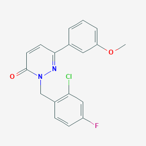 2-(2-chloro-4-fluorobenzyl)-6-(3-methoxyphenyl)pyridazin-3(2H)-one