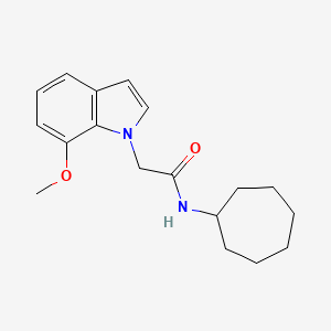 N-cycloheptyl-2-(7-methoxy-1H-indol-1-yl)acetamide