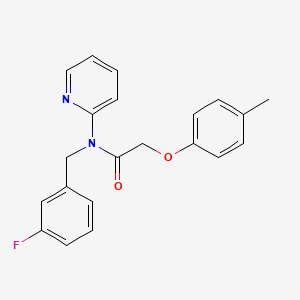 N-[(3-FLUOROPHENYL)METHYL]-2-(4-METHYLPHENOXY)-N-(PYRIDIN-2-YL)ACETAMIDE