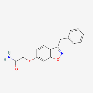 2-[(3-Benzyl-1,2-benzoxazol-6-yl)oxy]acetamide