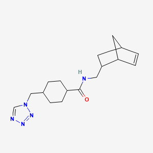 N-(bicyclo[2.2.1]hept-5-en-2-ylmethyl)-4-(1H-tetrazol-1-ylmethyl)cyclohexanecarboxamide