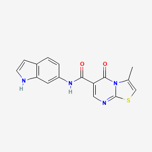 N-(1H-indol-6-yl)-3-methyl-5-oxo-5H-[1,3]thiazolo[3,2-a]pyrimidine-6-carboxamide