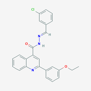 N'-(3-chlorobenzylidene)-2-(3-ethoxyphenyl)-4-quinolinecarbohydrazide
