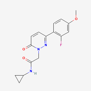 N-cyclopropyl-2-(3-(2-fluoro-4-methoxyphenyl)-6-oxopyridazin-1(6H)-yl)acetamide