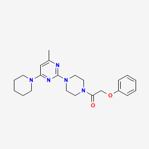 1-{4-[4-METHYL-6-(PIPERIDIN-1-YL)PYRIMIDIN-2-YL]PIPERAZIN-1-YL}-2-PHENOXYETHAN-1-ONE